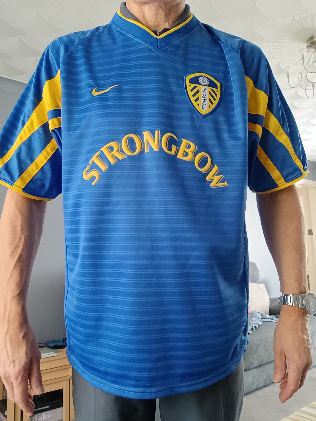 Leeds United Blue Third Short Sleeved Shirt 2001/02- 02/03 Nike Size L Original! for sale on Ebay