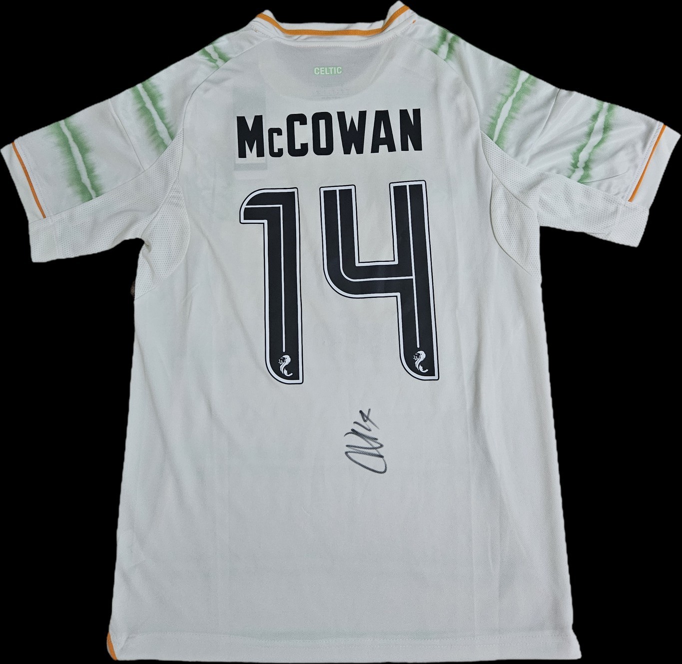 Luke Mccowan Hand Signed Celtic Fc 2025/26 Third Shirt Autograph COA & PROOF for sale on Ebay