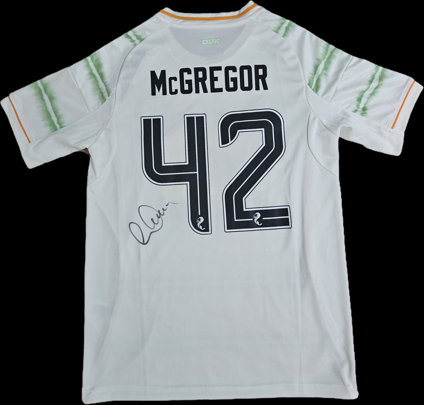 Callum McGregor Hand Signed 25/26 Celtic Fc Third Shirt Autograph COA & PROOF for sale on Ebay