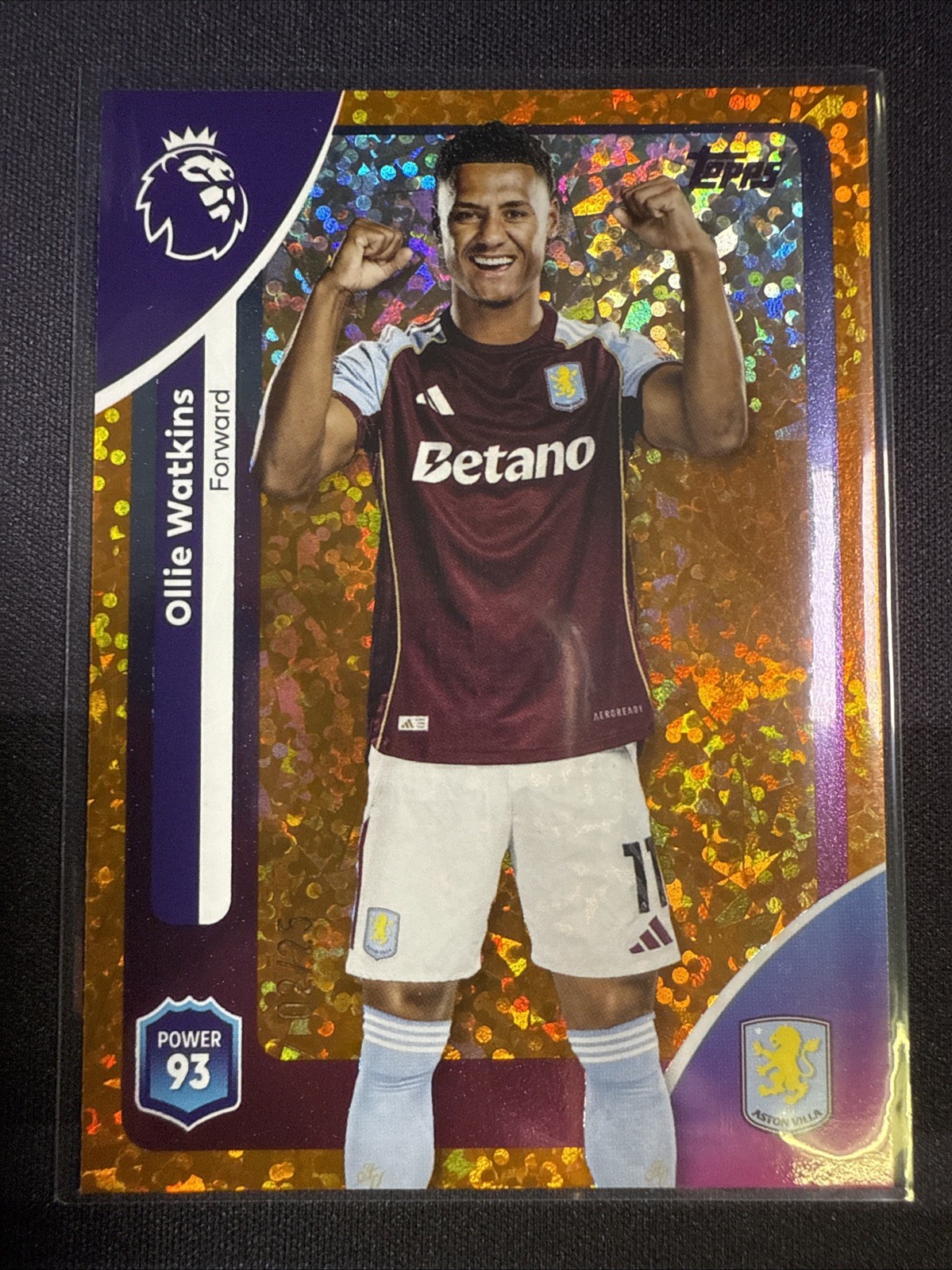 Topps Premier League 2026 Ollie Watkins 02/25 Parallel Aston Villa for sale on Ebay