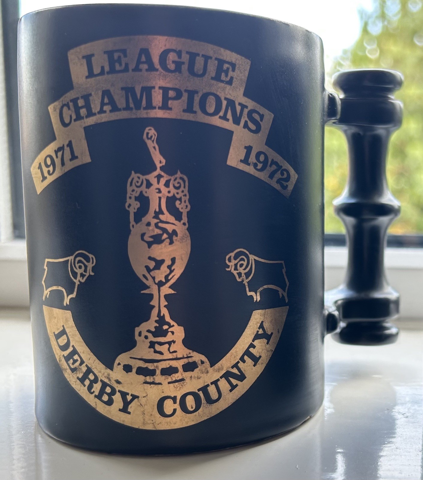 Derby County football club League Champions 1971/72 Portmeirion Tankard   for sale on Ebay