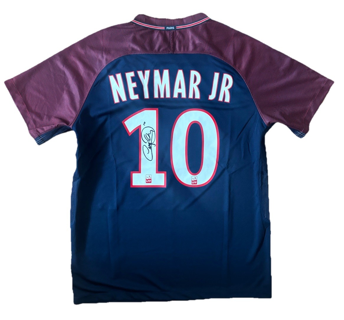 NEYMAR JR Signed OFFICIAL PSG Home Nike Soccer Jersey Brazil Football RARE*COA for sale on Ebay