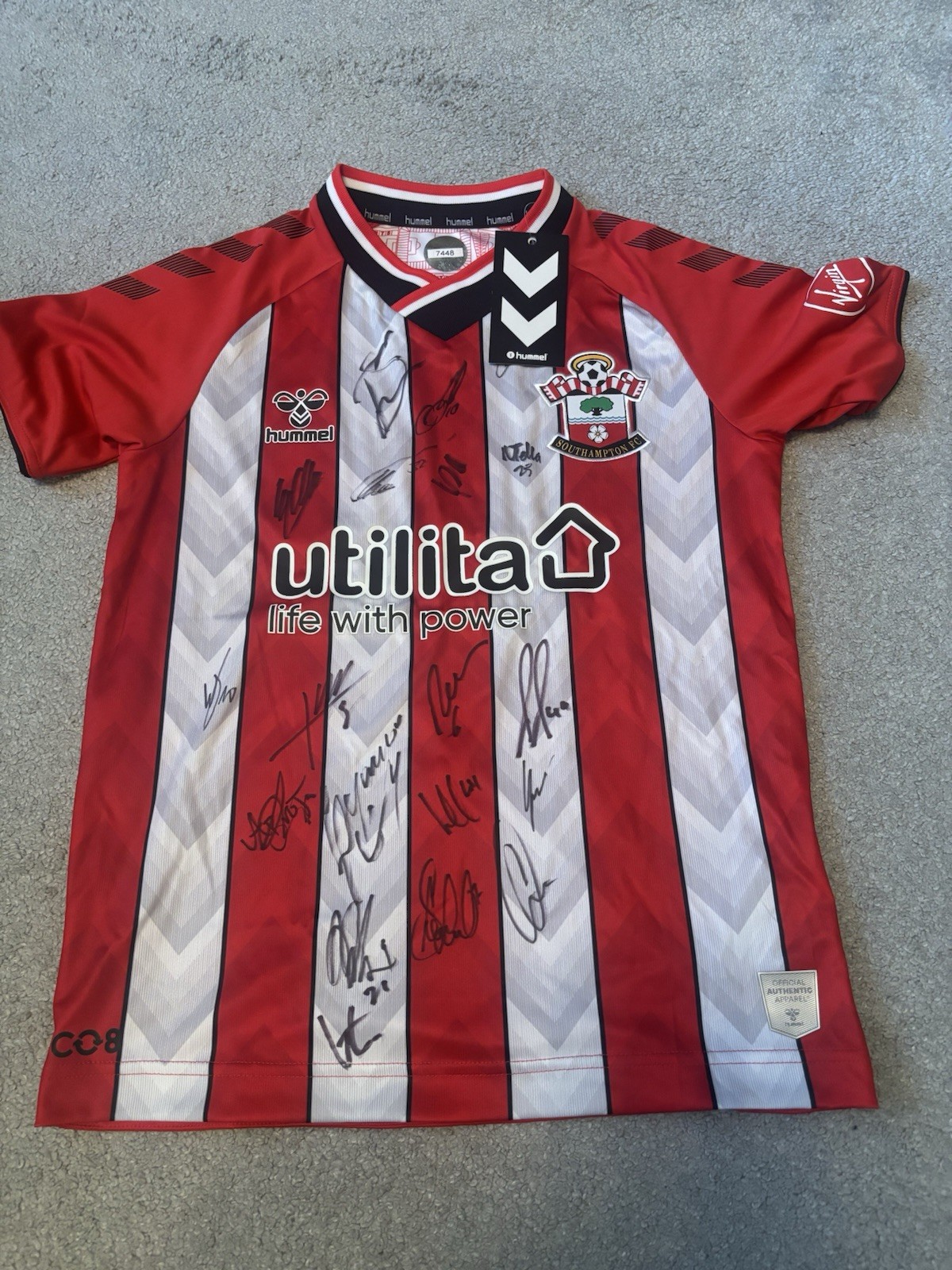 Southampton 21/22 Signed Home Shirt for sale on Ebay