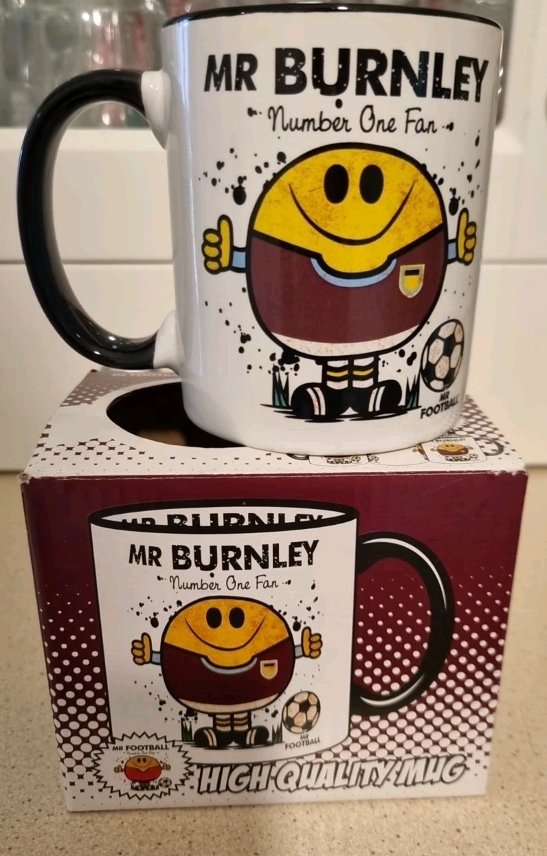 Mr Burnley Football Mug fun 'Number one fan' NEW in BOX UNUSED for sale on Ebay