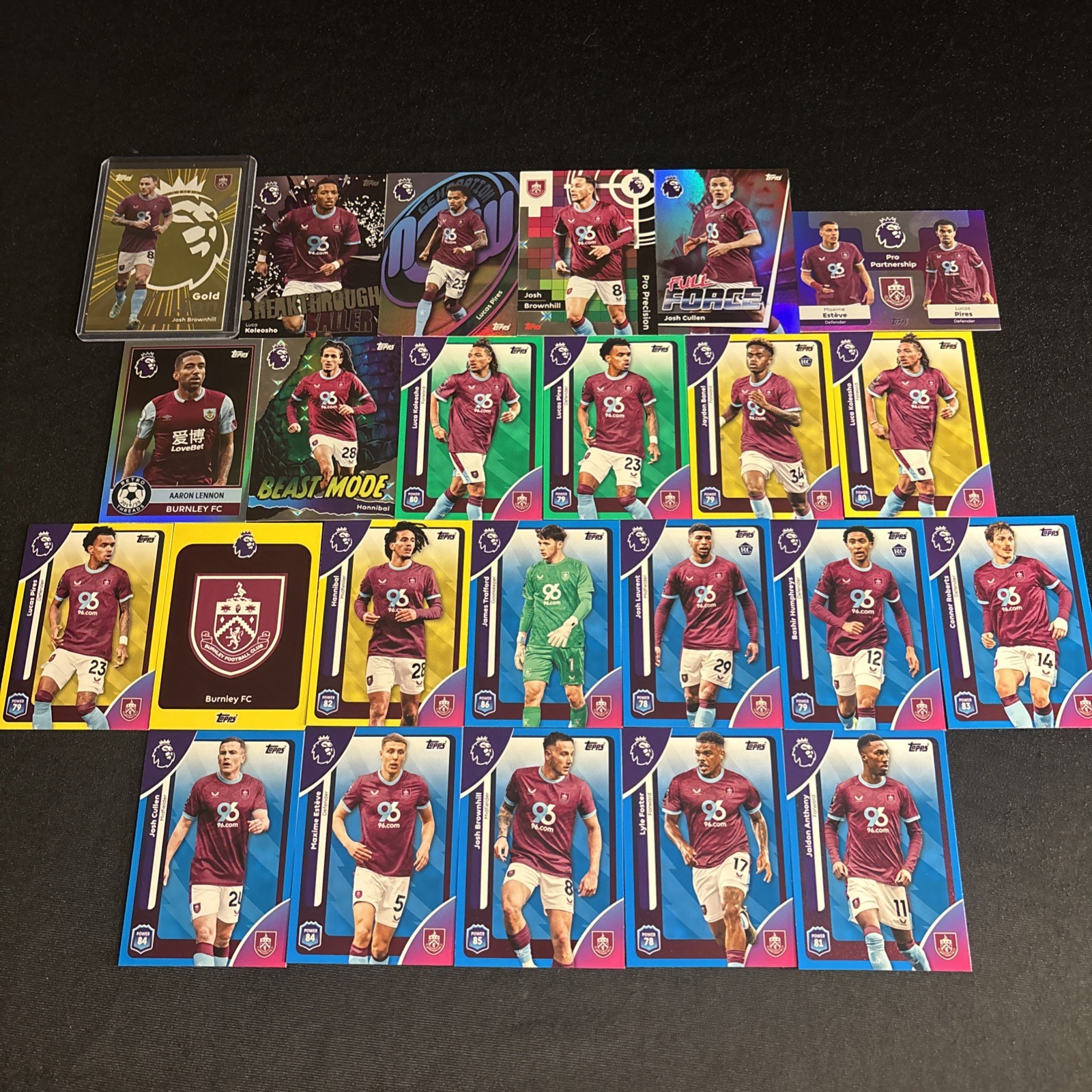 TOPPS 2026 Premier League 25/26 Football TCG Burnley Insert Bundle for sale on Ebay
