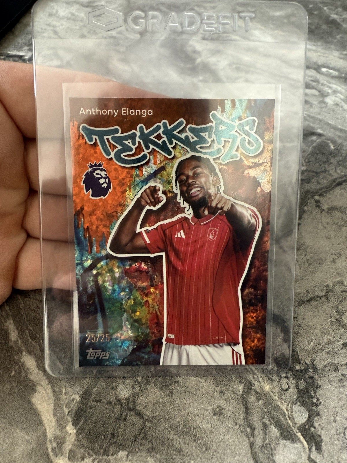 Topps Premier League 25/26 Anthony Elanga Nottingham Forest Tekkers /25 numbered for sale on Ebay
