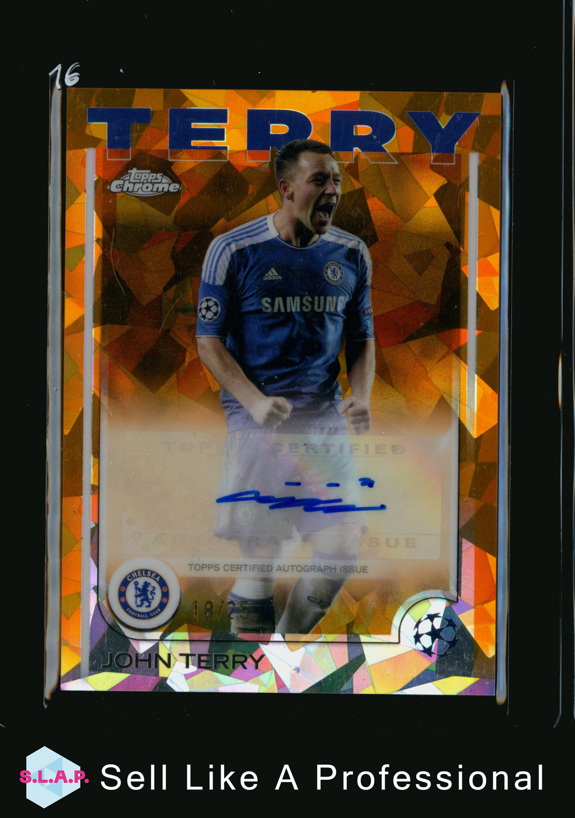 JOHN TERRY TOPPS 18/25 CA-JT 2025 UCL CHELSEA FC ENGLISH AUTO for sale on Ebay