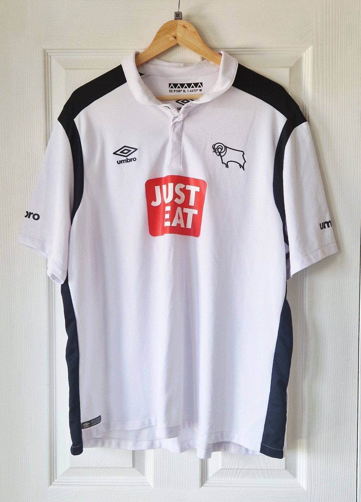 DERBY COUNTY HOME FOOTBALL SHIRT JERSEY 2016/17  - ADULT 3XL  for sale on Ebay