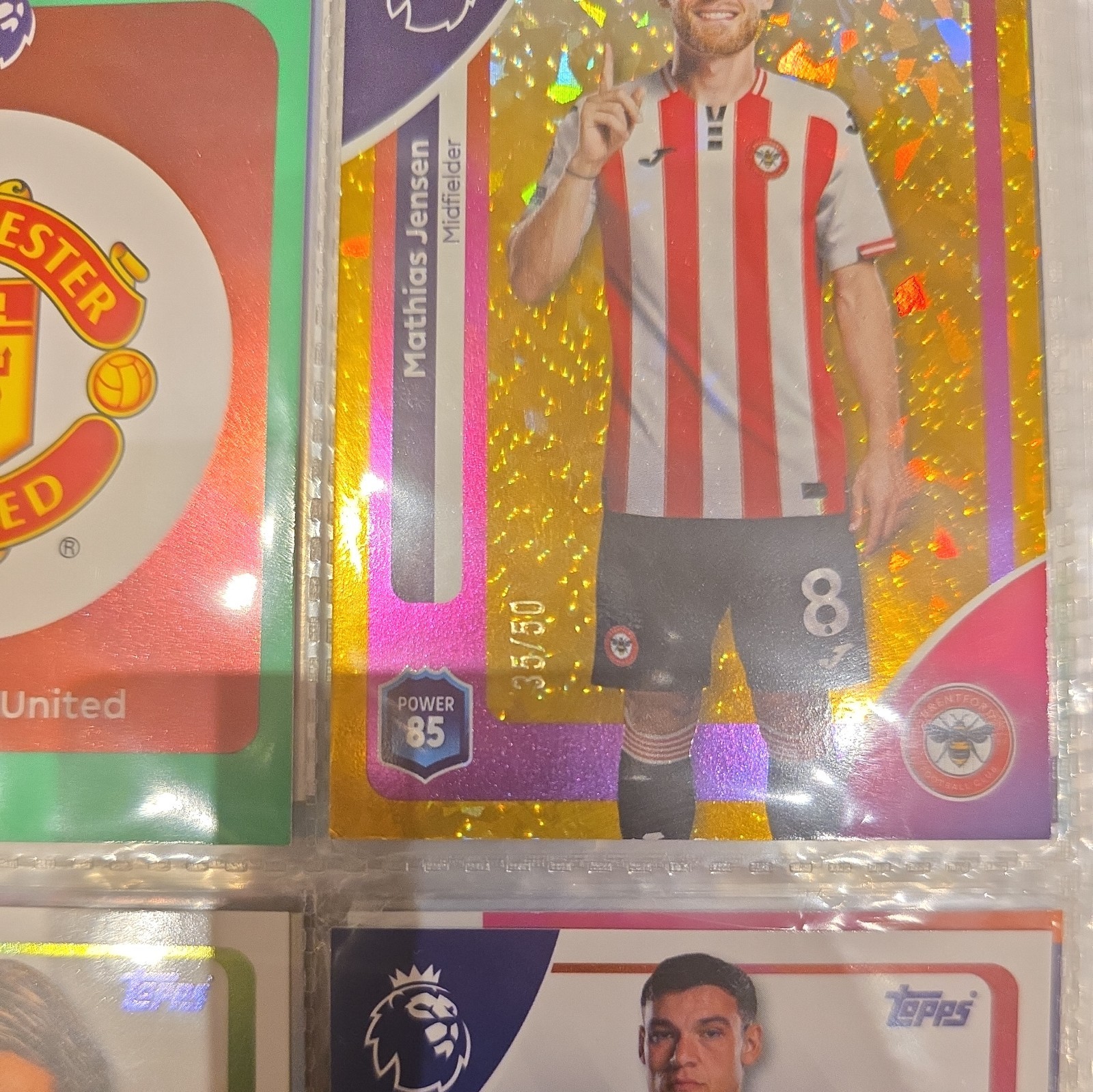Mathias Jensen 35/50 Topps Premier League Brentford 2026 RARE CARD  for sale on Ebay