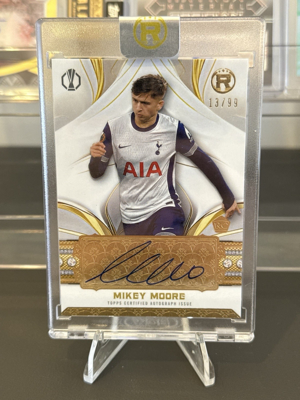 2024/25 Topps Reverence UCC Mikey Moore Autograph /99 Tottenham Hotspur RC for sale on Ebay