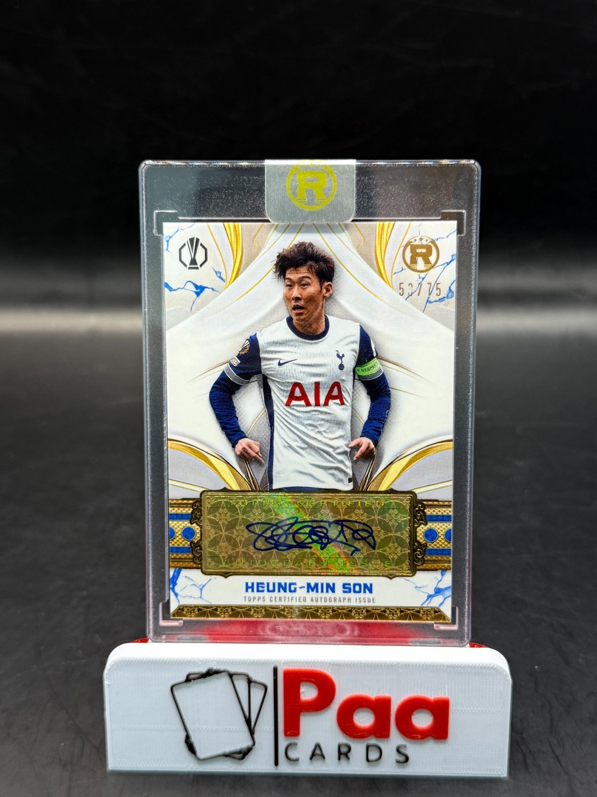 Topps - Reverence - Auto - Tottenham Hotspur - Heung-Min Son /75 - for sale on Ebay