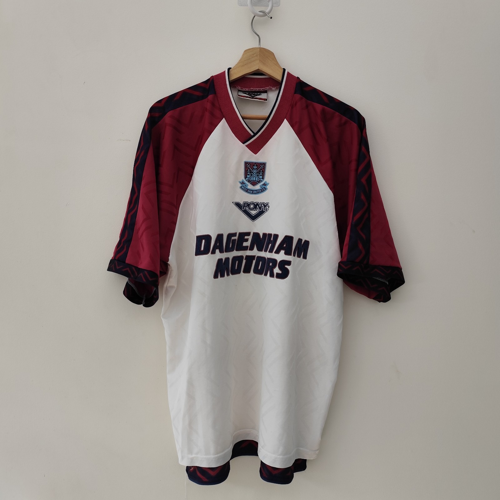 Vintage Original West Ham United 1994/96 Pony Third Football Shirt Mens Large for sale on Ebay