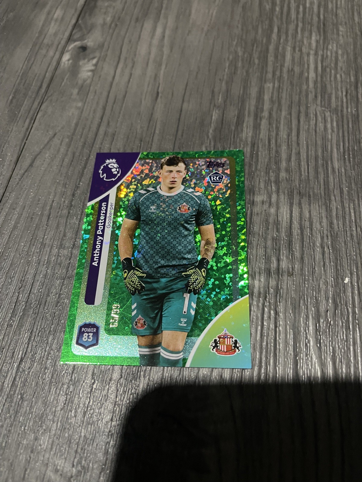 Topps Premier League 2025/26 Sunderland PATTERSON Parallel 65 /99 GREEN Sparkle for sale on Ebay