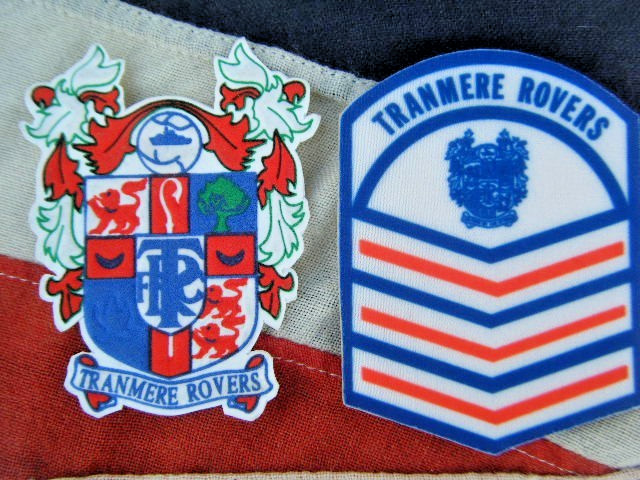 TRANMERE ROVERS F.C SEW ON BADGES  - ONE FROM THE 1970's & OTHER OFF OLD SHIRT for sale on Ebay