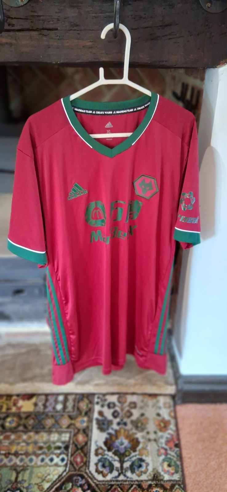 WOLVERHAMPTON WANDERES ADIDAS WOLVES FOOTBALL SHIRT.. SZ XL .. IMMACULATE. for sale on Ebay