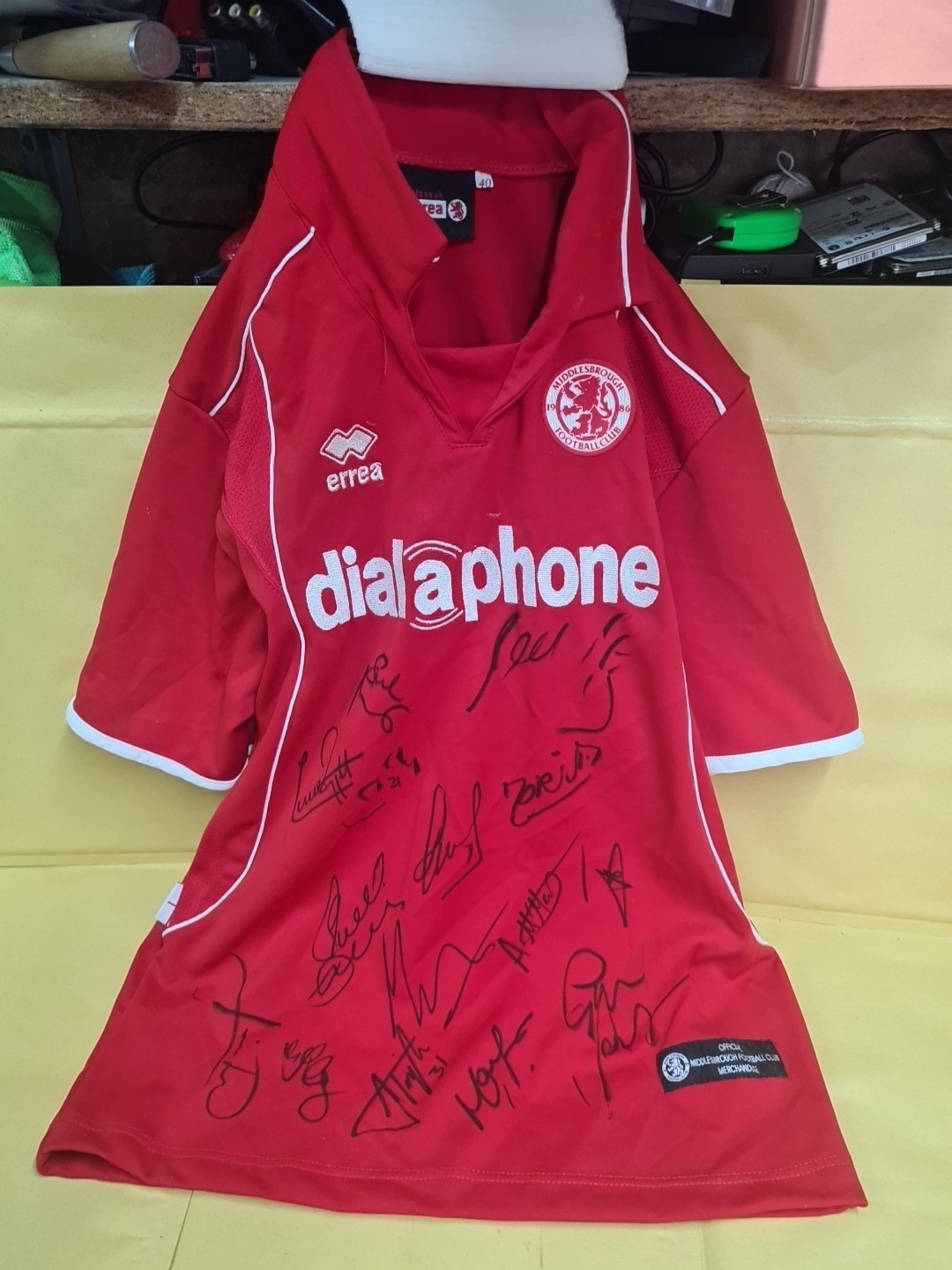 signed middlesbrough shirt for sale on Ebay