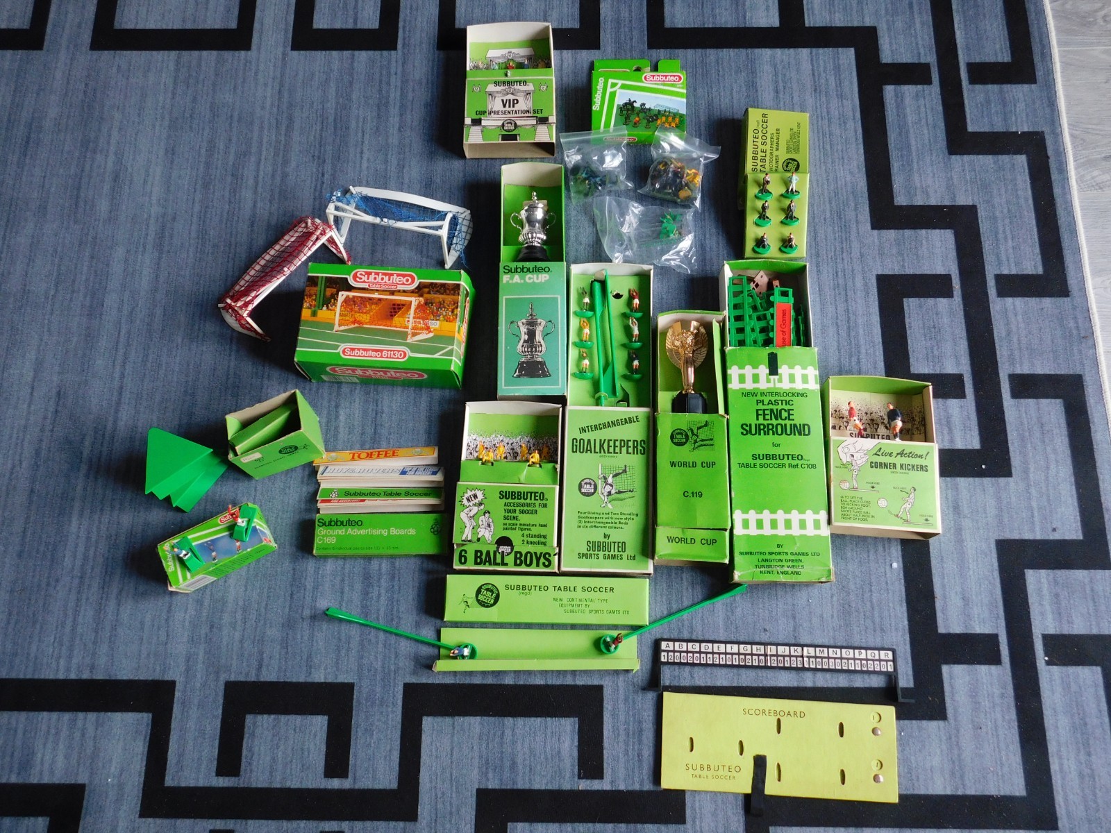 70s VINTAGE SUBBUTEO - LARGE JOB LOT OF SUBBUTEO ACCESSORIES from 60s & 70s !!! for sale on Ebay