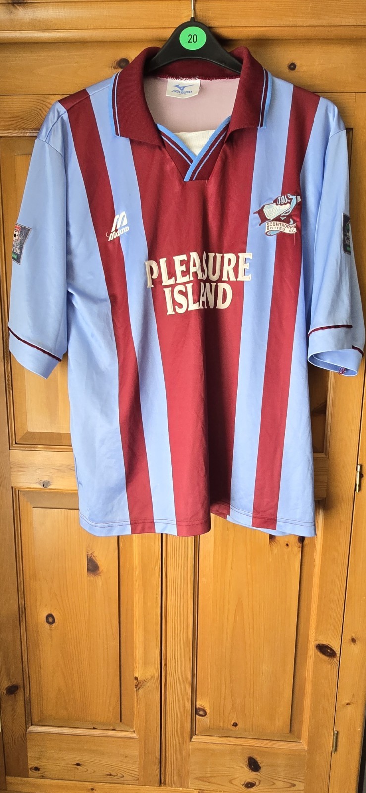 Scunthorpe United Matchworn Signed John Eyre Number 10 Shirt. 94/96 Season. for sale on Ebay