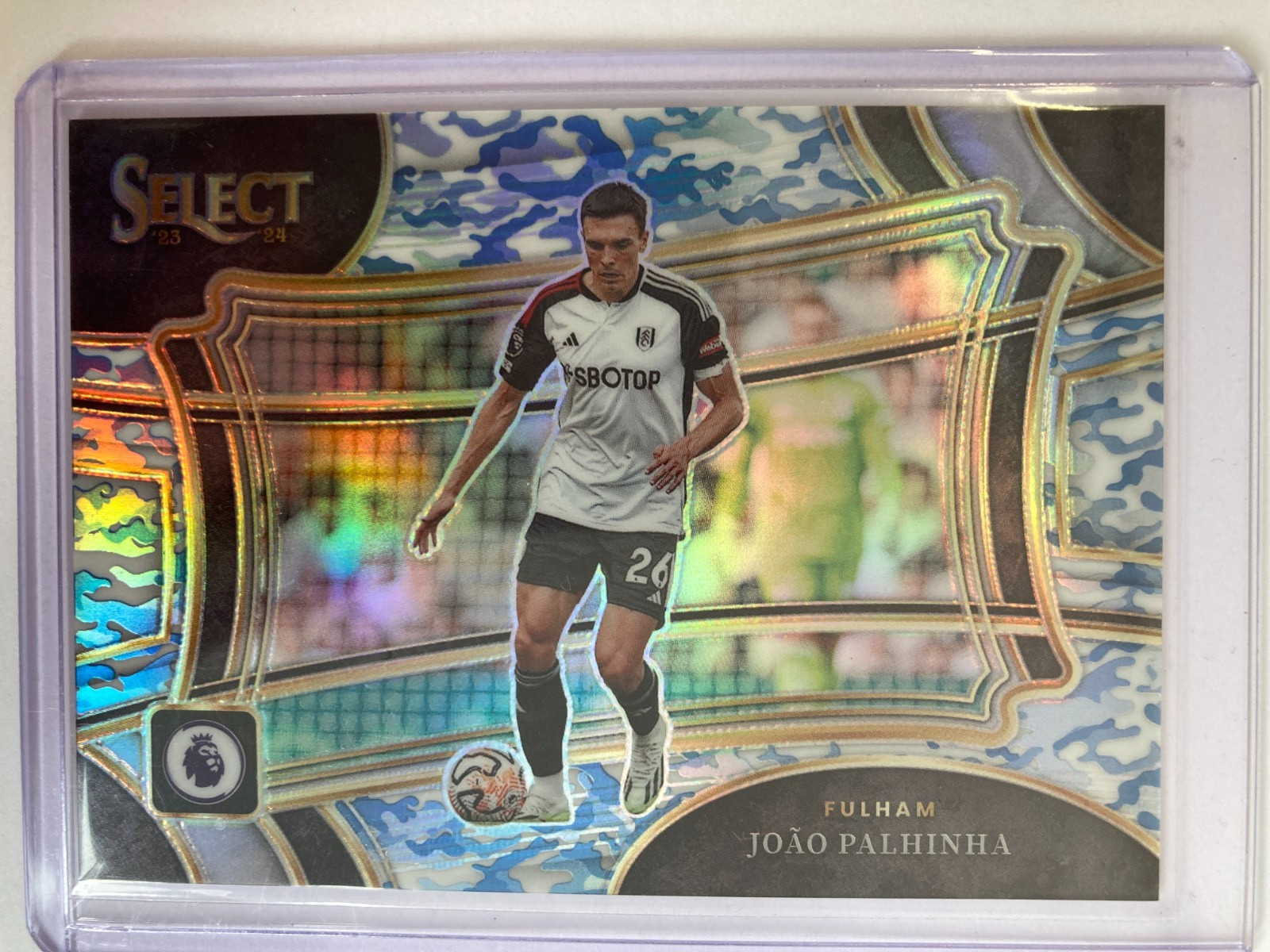 PANINI SELECT PREMIER LEAGUE 23/24 JOAO PALHINHA FULHAM BLUE CAMO 31/110. for sale on Ebay