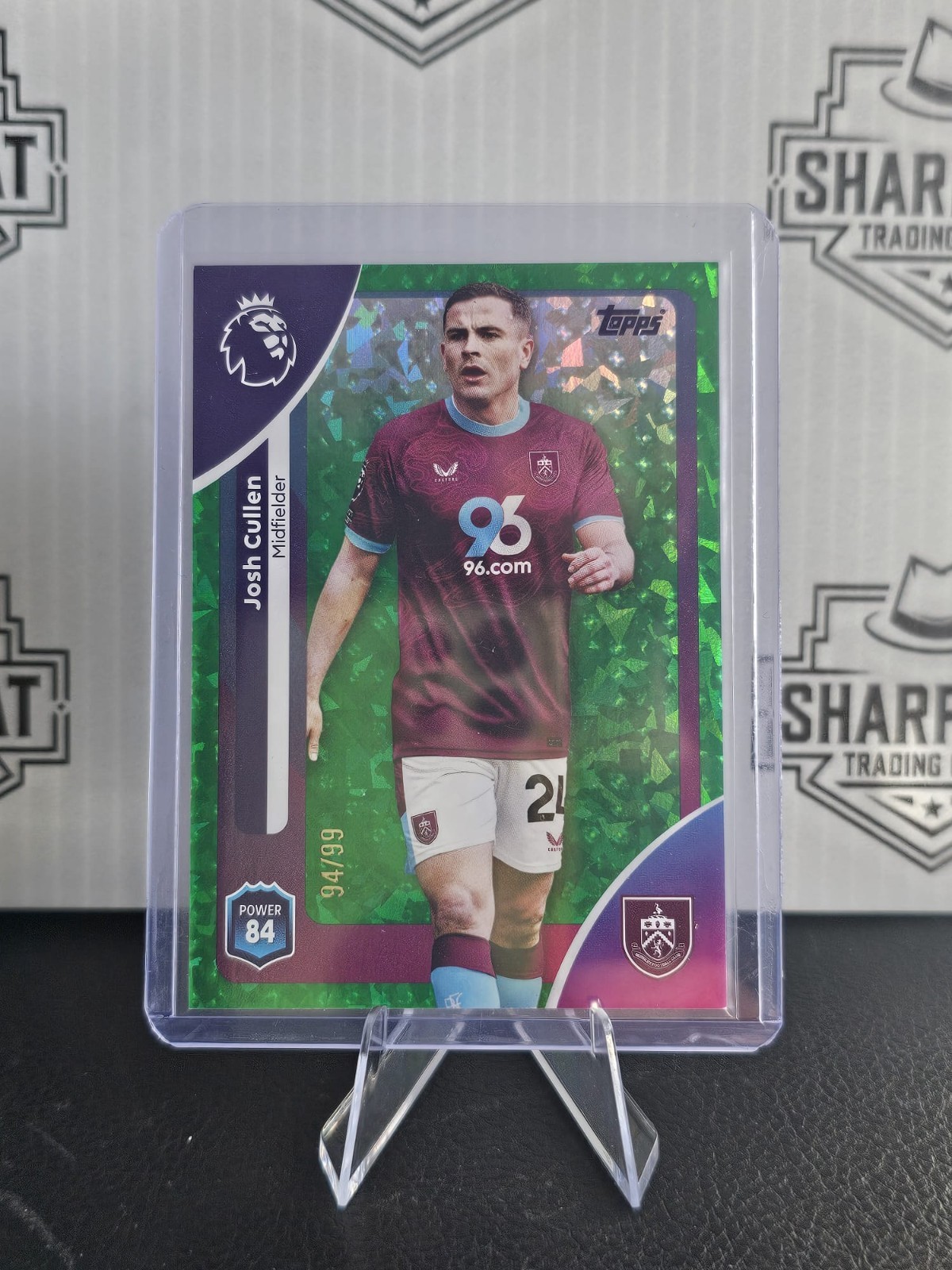 Topps Premier League 2025/26 Burnley Josh Cullen numbered 94/99 for sale on Ebay