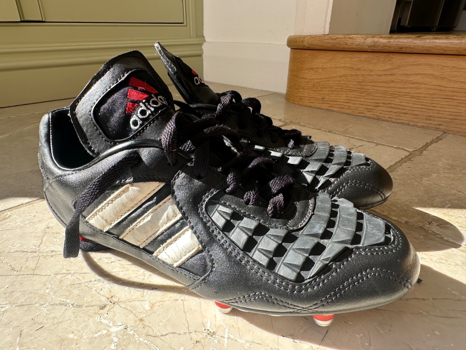 Adidas Predator Touch screw studs football boots 1996 UK size 5 nice condition for sale on Ebay