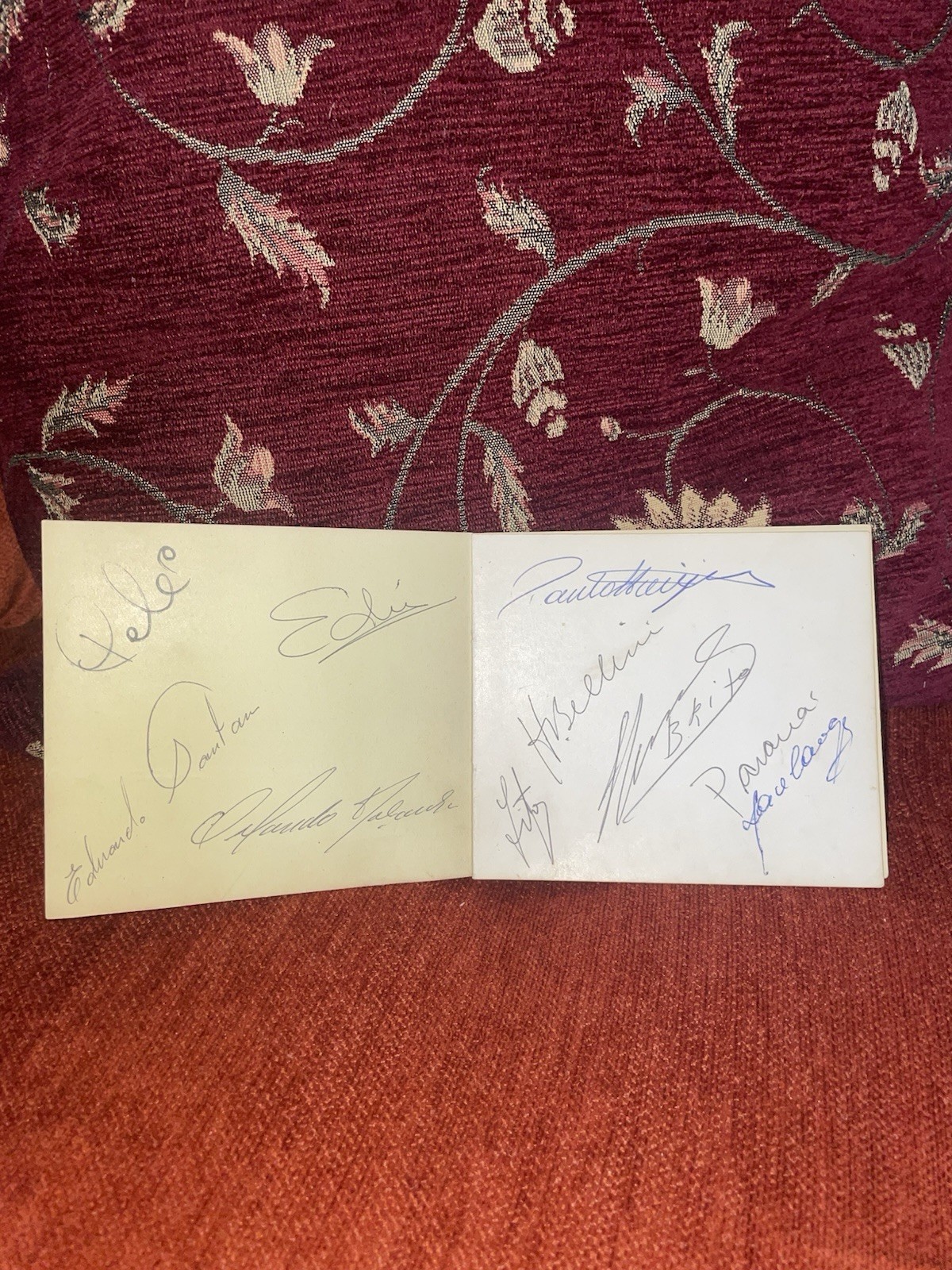Signed PELÉ original autograph & Full 1966 Brazilian World Cup Team 11 Players for sale on Ebay