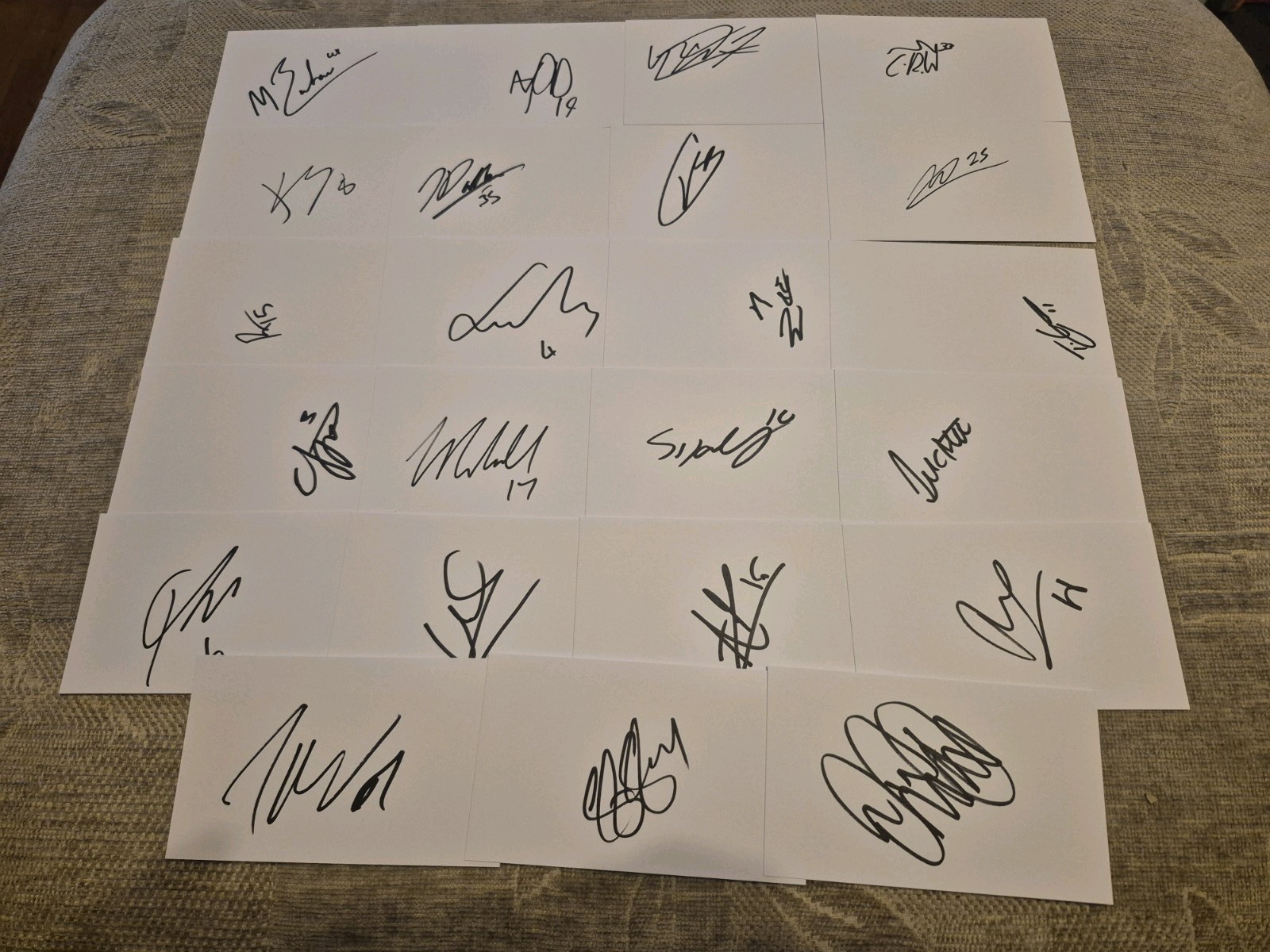 23 Signed Bolton Wanderers Football White Index Cards 2025/26 for sale on Ebay