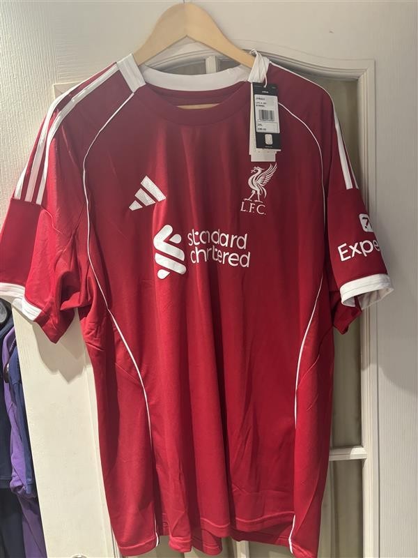 Liverpool FC 25/26 New Home Kit ( Customised with Diogo 20) XXL for sale on Ebay