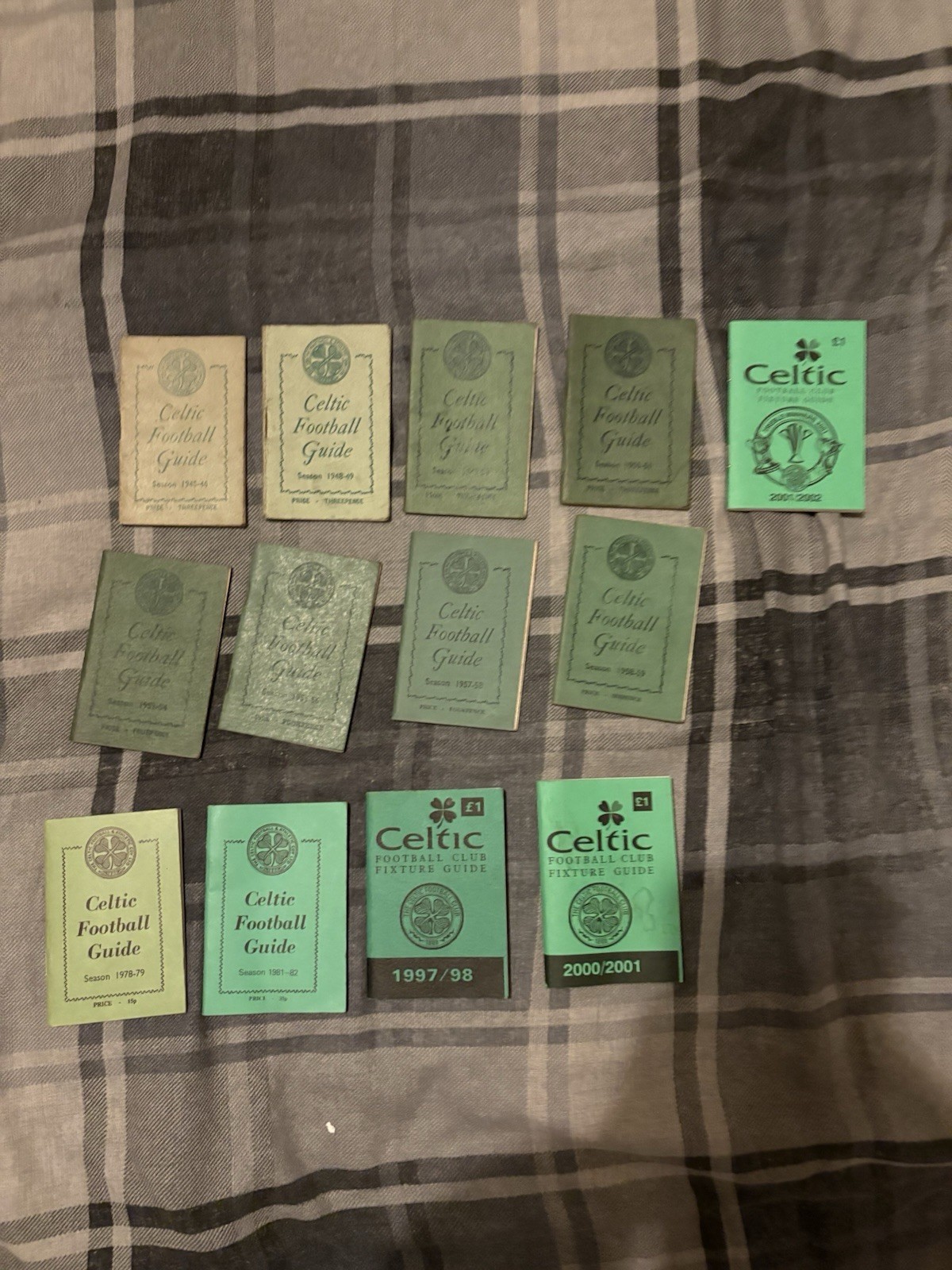 13x Celtic Football Guides Post War for sale on Ebay