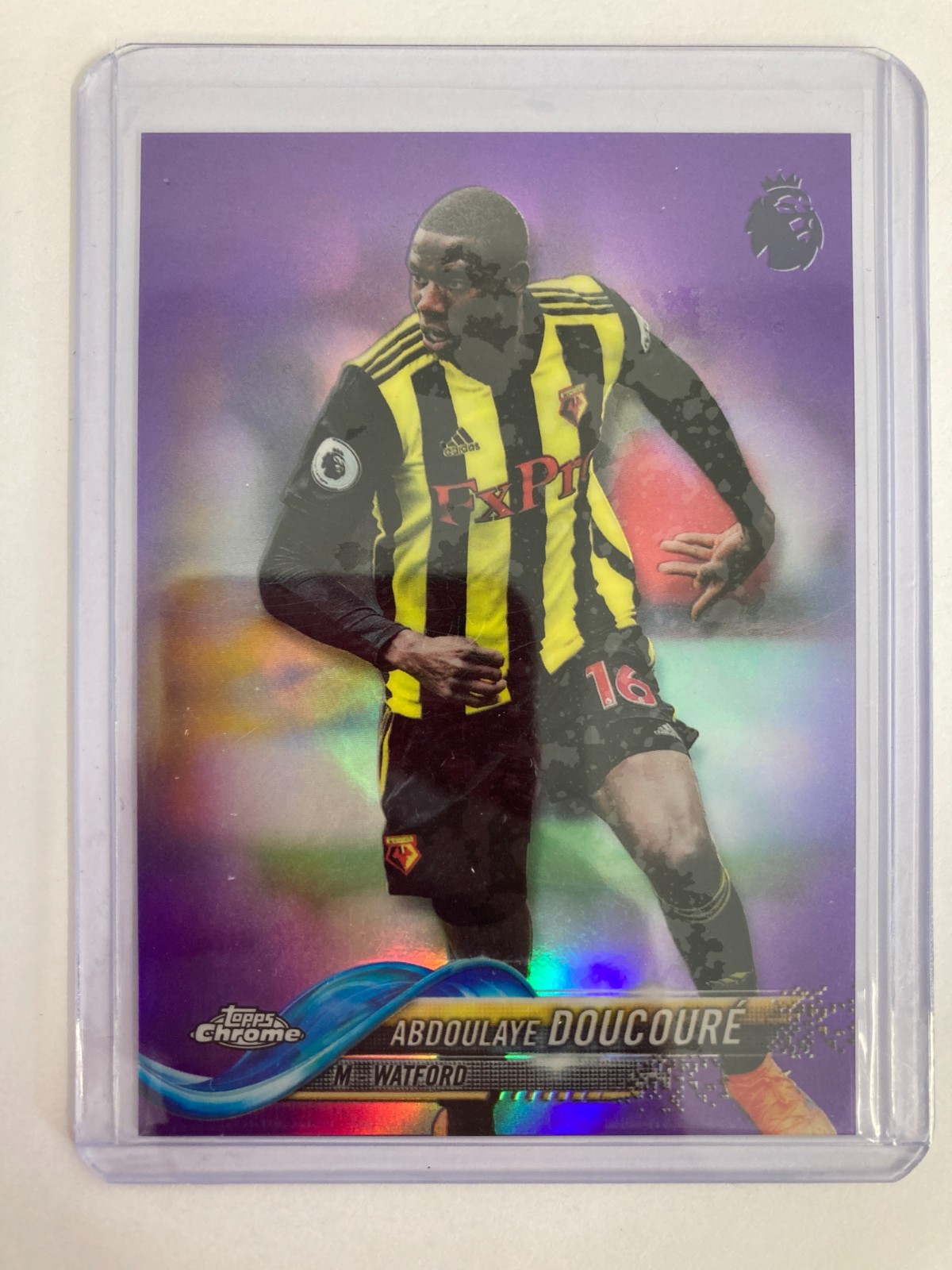 TOPPS CHROME PL 2018/19 ABDOULAYE DOUCOURE WATFORD PURPLE PARALLEL 231/250. for sale on Ebay