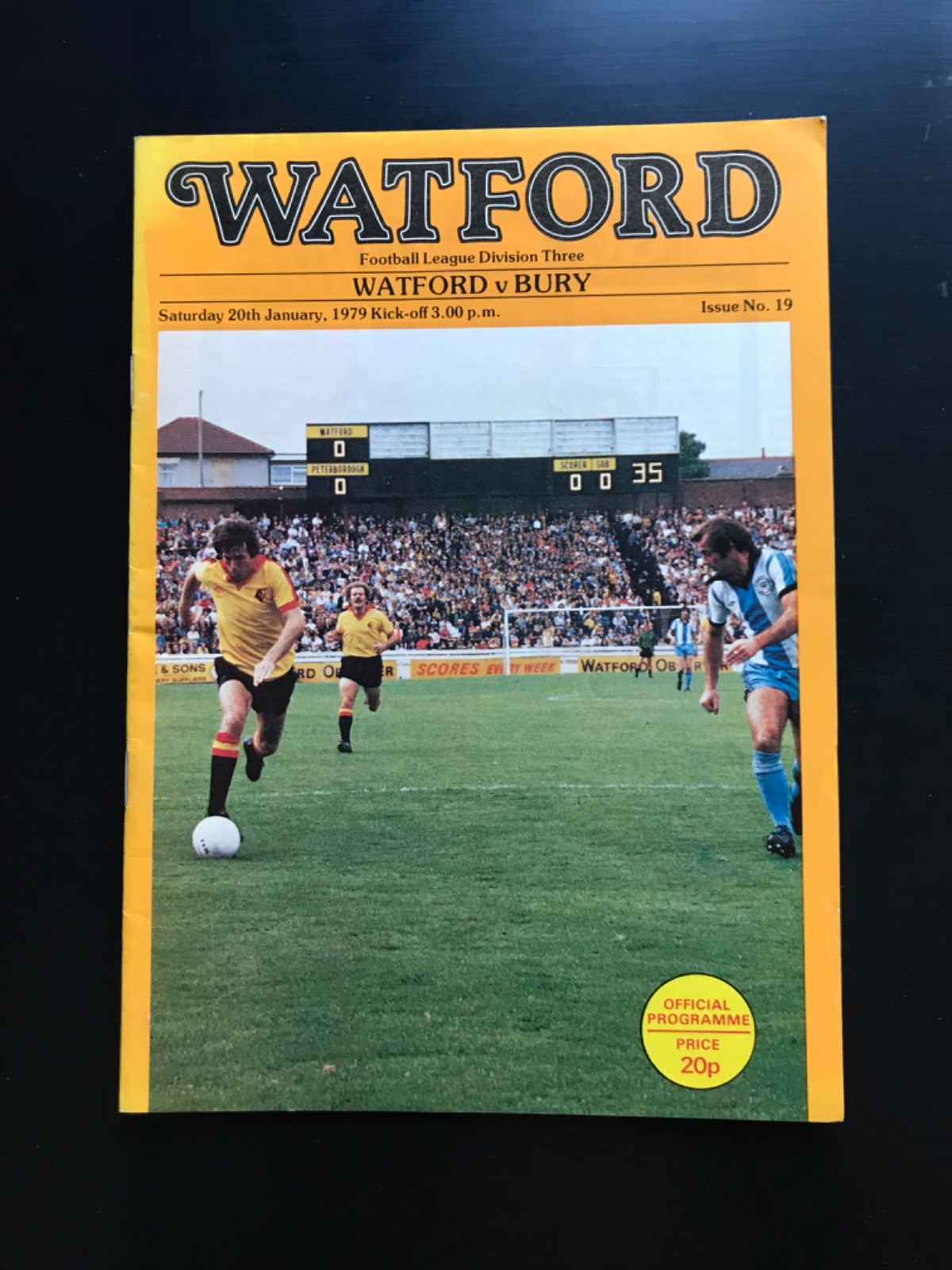 WATFORD v BURY...1978/79 DIV 3 for sale on Ebay