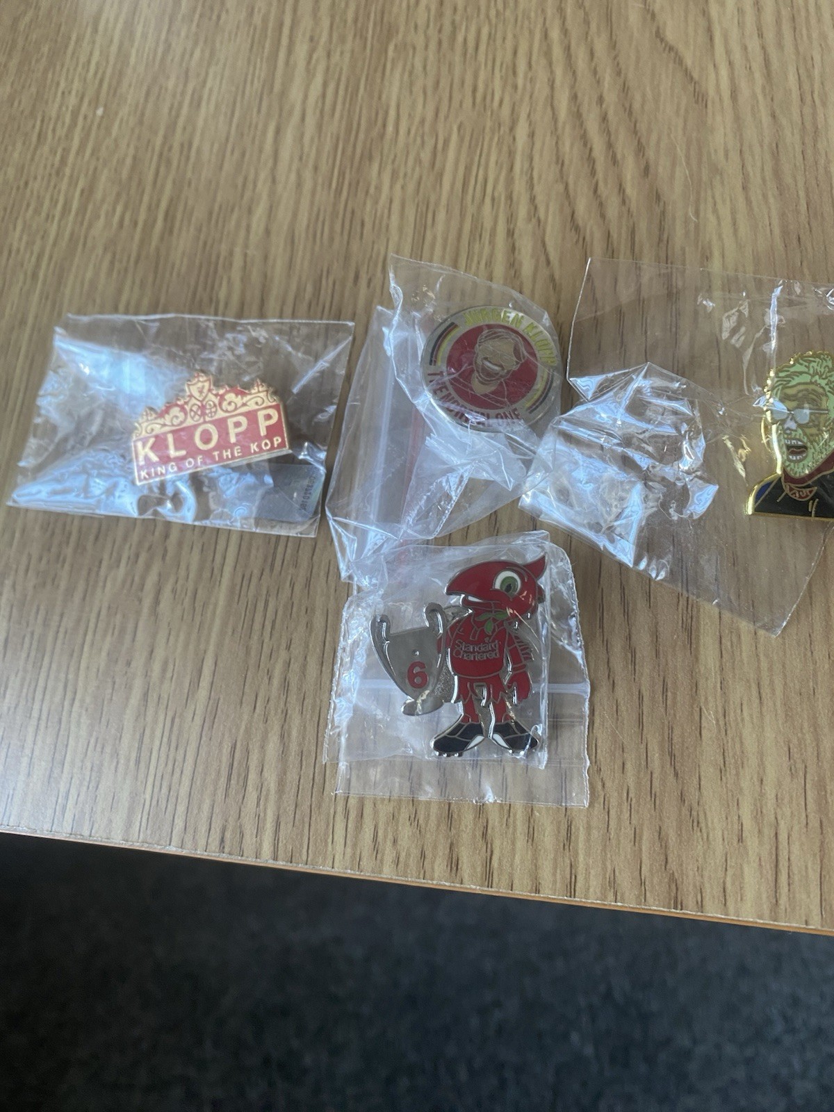 Klopp Bundle Plus 6 Times Mascot Liverpool Pin Bagdes for sale on Ebay