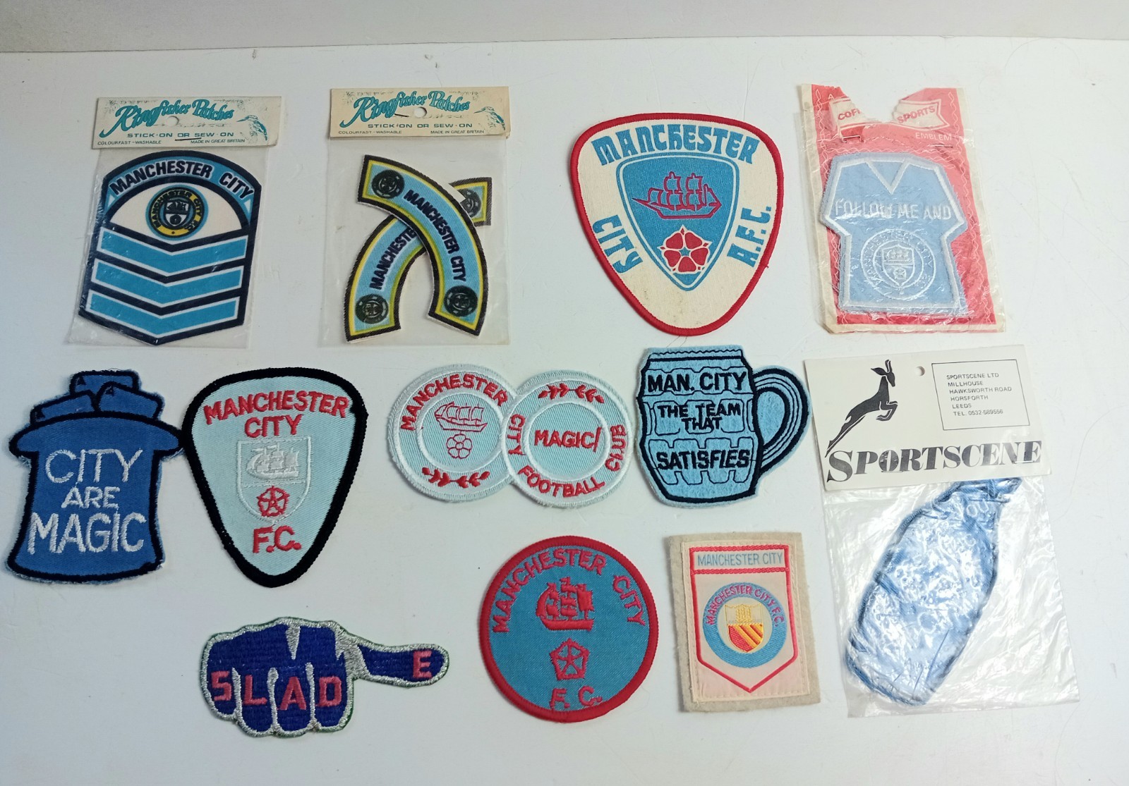 Bundle Of Vintage Manchester City Fabric Patches for sale on Ebay