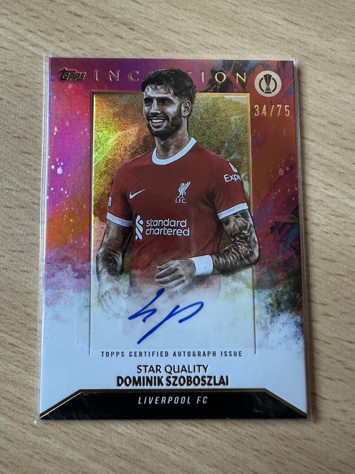 Topps Dominik Szoboszlai Auto-Inception Card 23/24 Liverpool /75 for sale on Ebay