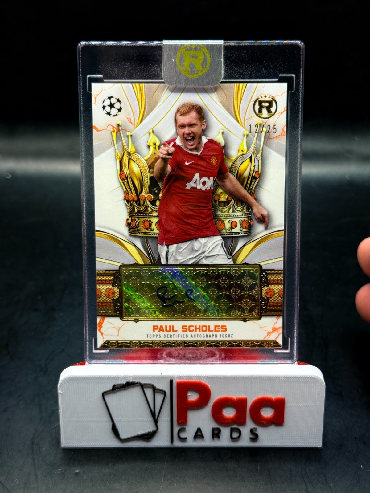 Topps - Reverence - Auto - Manchester United - Paul Scholes /25 - Legend - for sale on Ebay