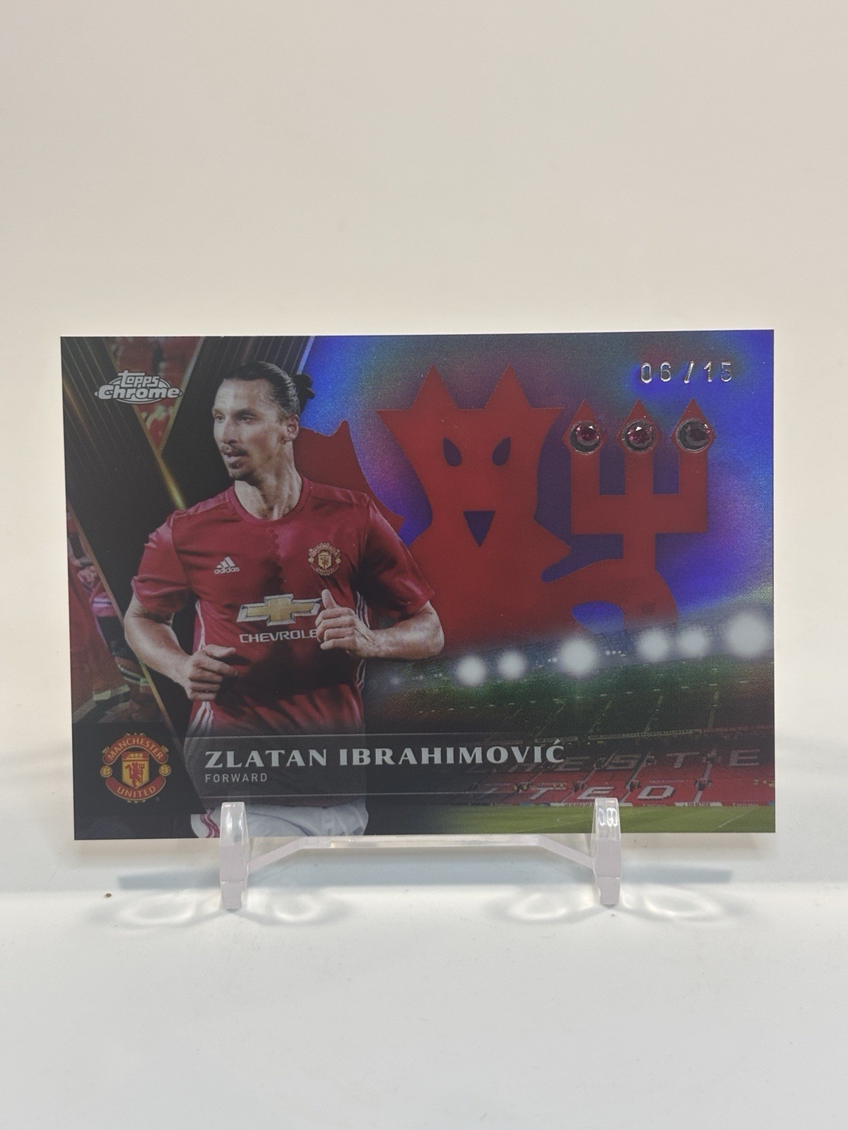 Ibrahimovic 06/15 Red Devil Relic 2024-25 Topps Chrome Deluxe Manchester United for sale on Ebay