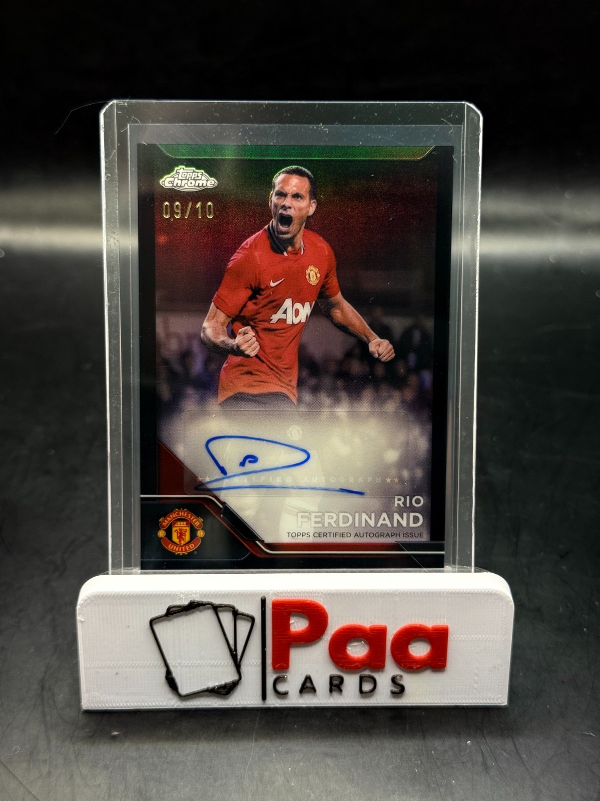 Topps - Manchester United Chrome - Auto - Rio Ferdinand /10 - Legend Black for sale on Ebay