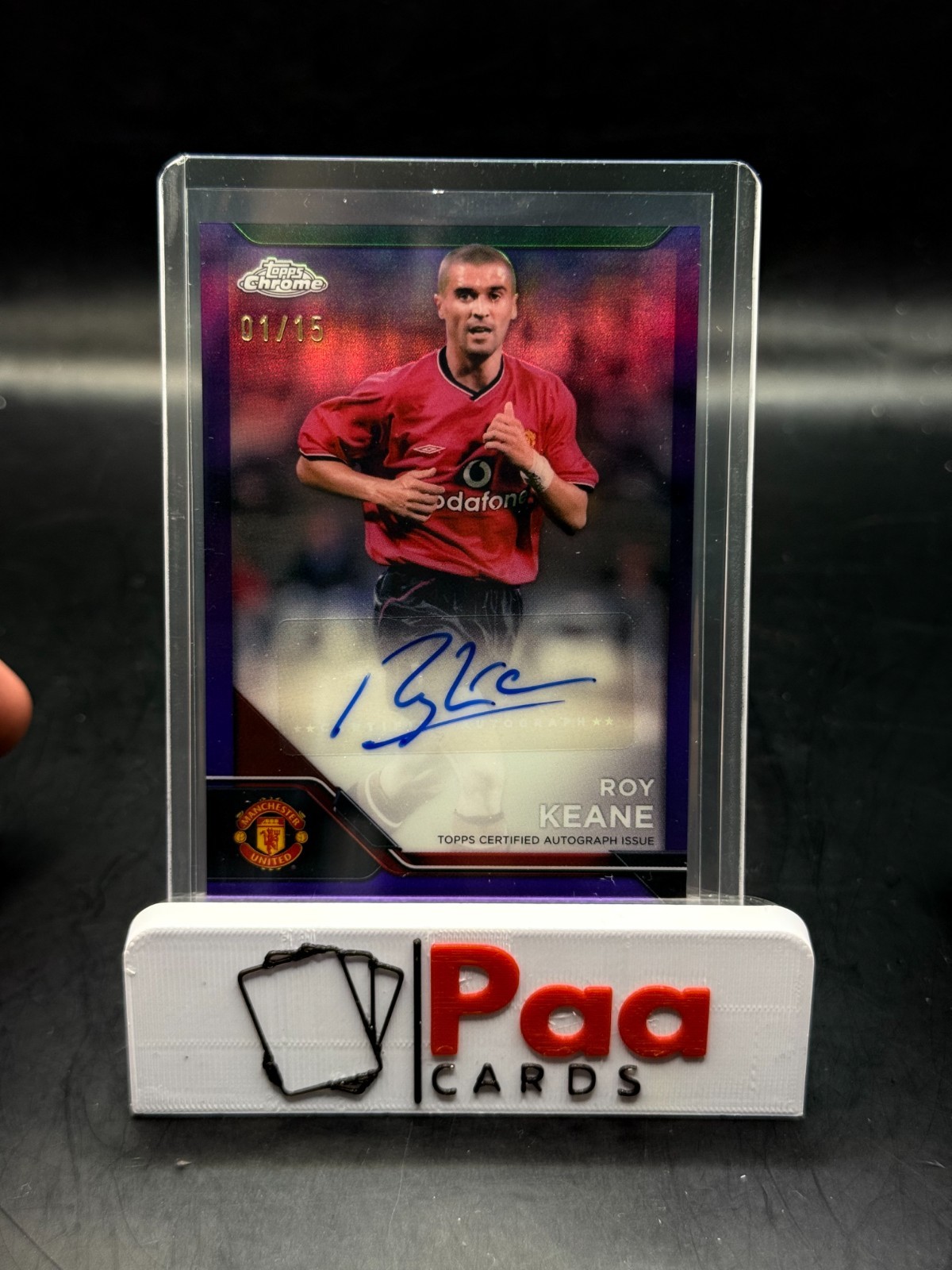 Topps - Manchester United Chrome - Auto - Roy Keane /15 - Legend for sale on Ebay
