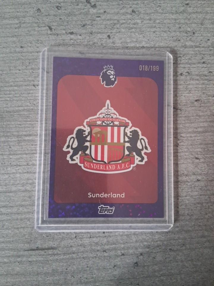 Topps 25/26 Sunderland Badge 018/199 for sale on Ebay