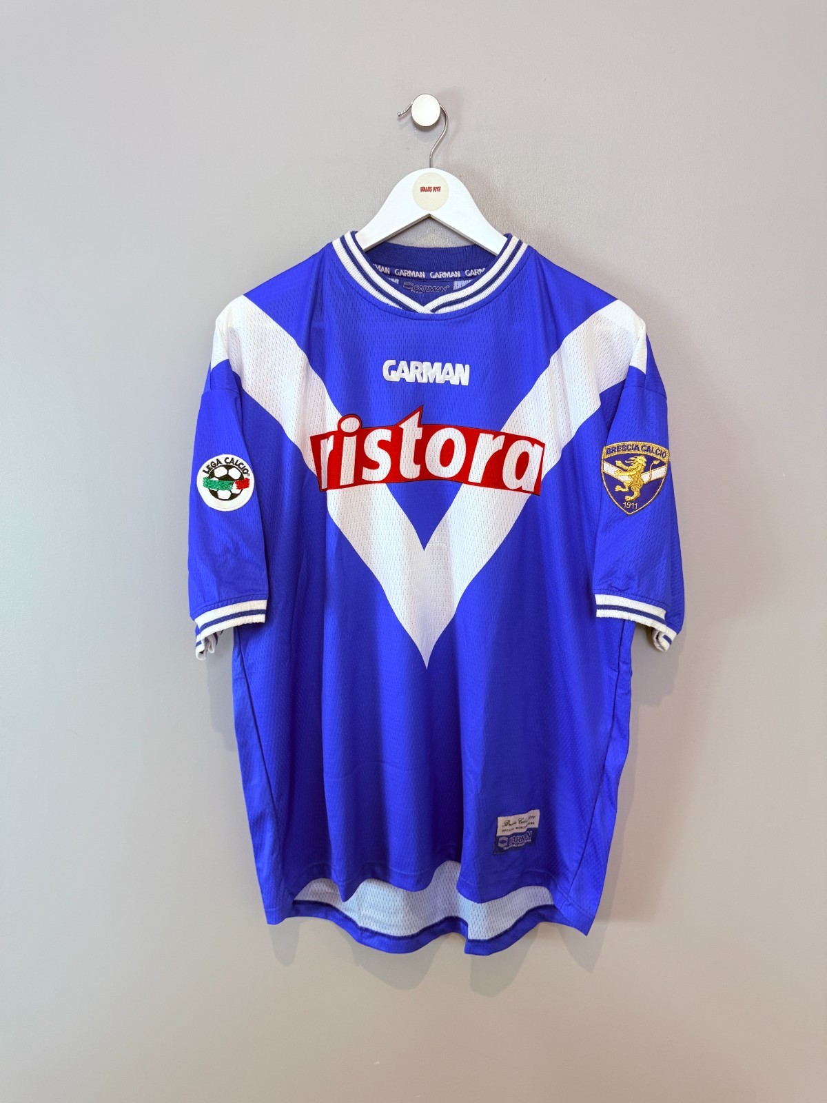 BRESCIA 2000/01 HOME SHIRT  (size XL)  GARMAN ORIGINAL VINTAGE FOOTBALL SHIRT for sale on Ebay