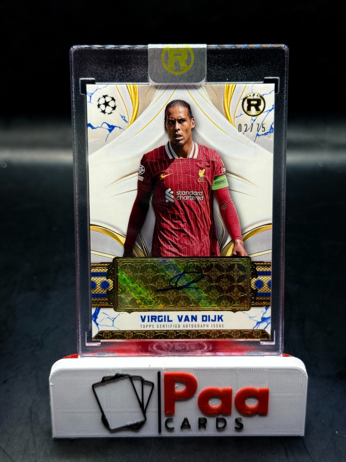 Topps - Reverence - Auto - Liverpool FC - Virgil Van Dijk /75 - Legend for sale on Ebay