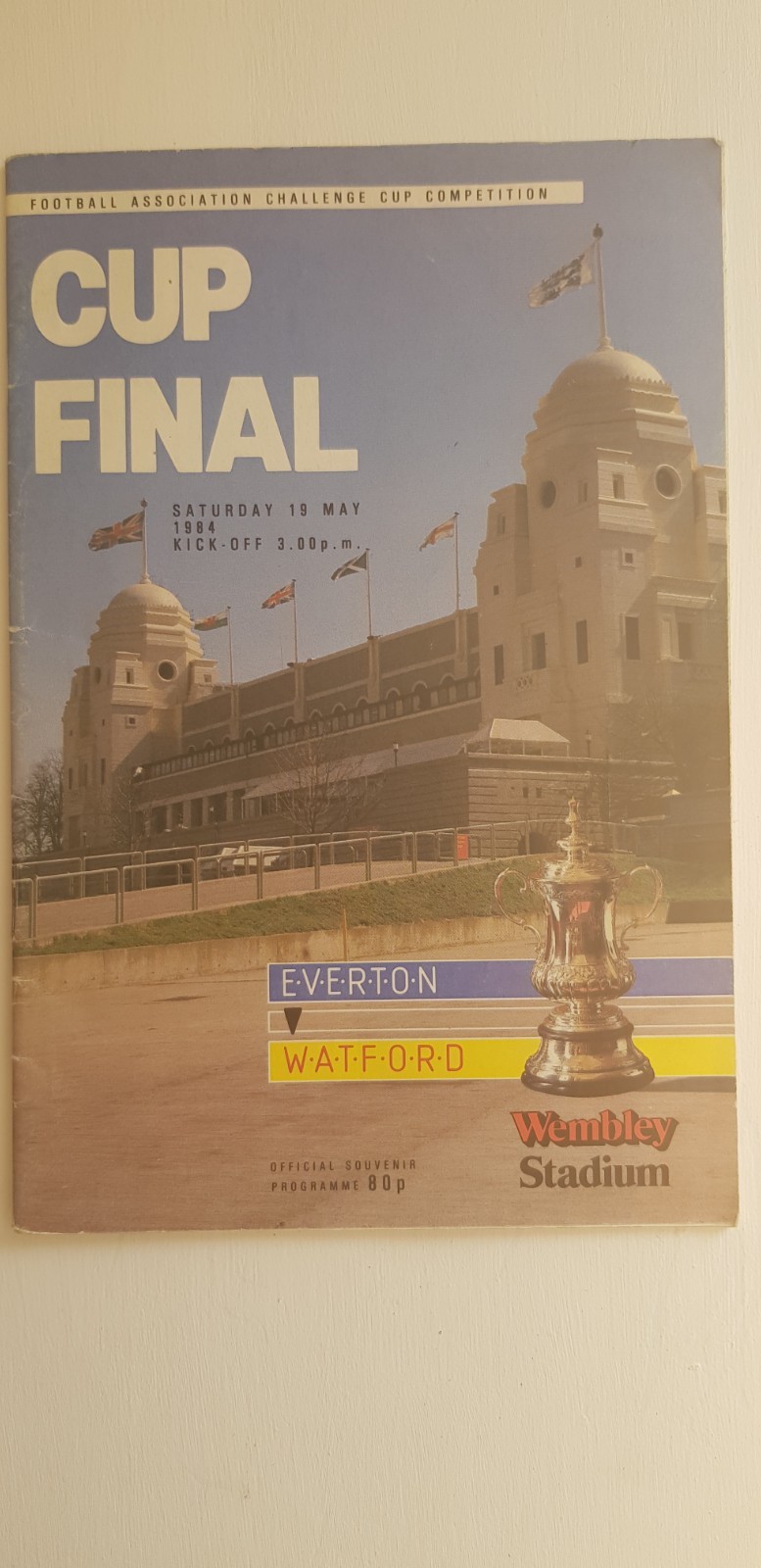 F A Cup FINAL  programme   Everton  v  Watford  1984 for sale on Ebay
