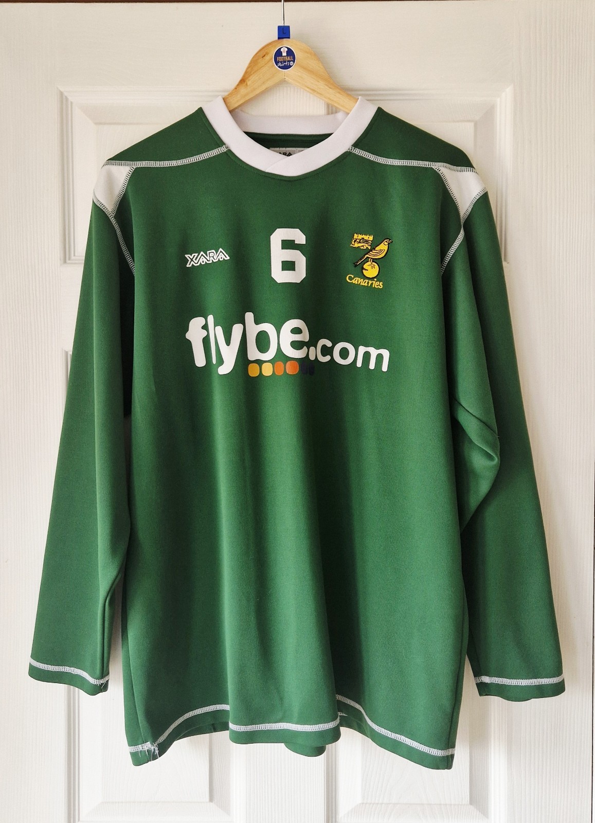 NORWICH CITY RARE VINTAGE LONG SLEEVE TRAINING SHIRT - ADULT LARGE - PLAYER WORN for sale on Ebay