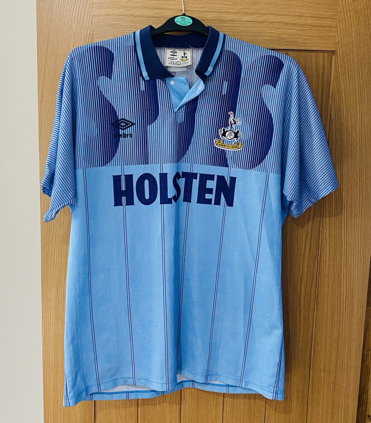 Tottenham Hotspur 1983-84 UEFA Cup Shirt Size L Blue Excellent Condition for sale on Ebay