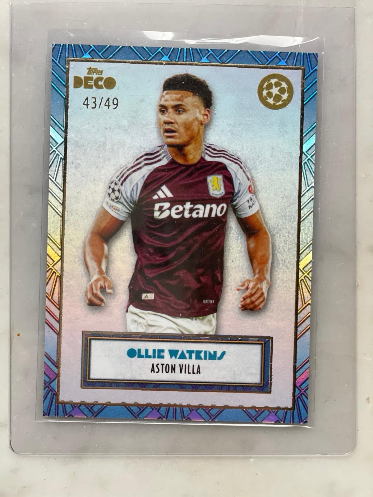 Ollie Watkins/49 Aston Villa Topps Deco 2024/25 for sale on Ebay