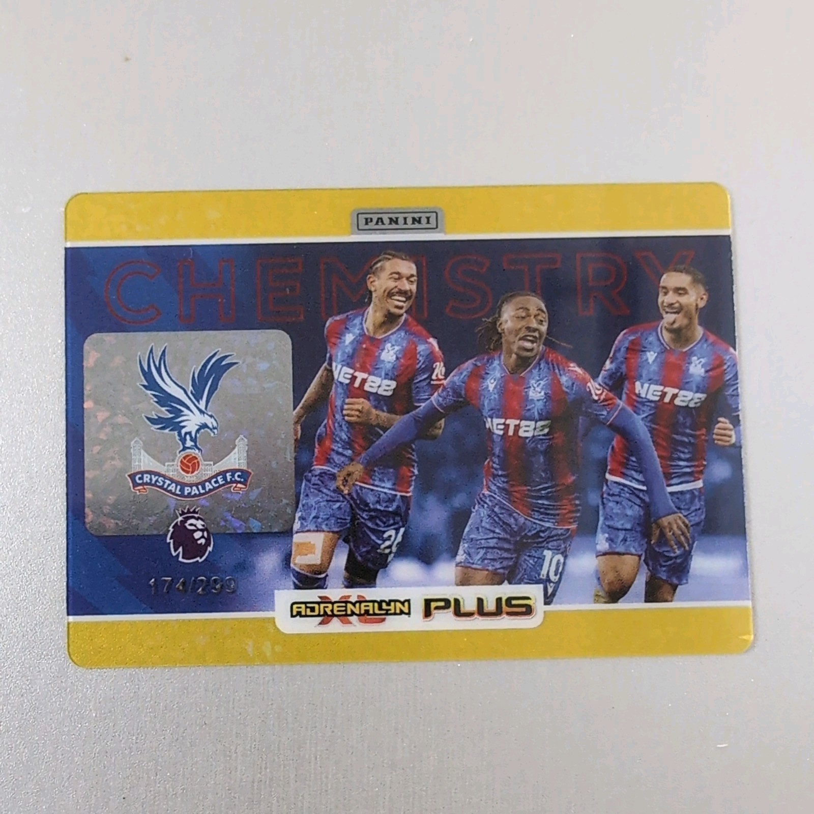 Crystal Palace CHEMISTRY Yellow Parallel Card 174/299 - Adrenalyn XL PLUS 2025 for sale on Ebay