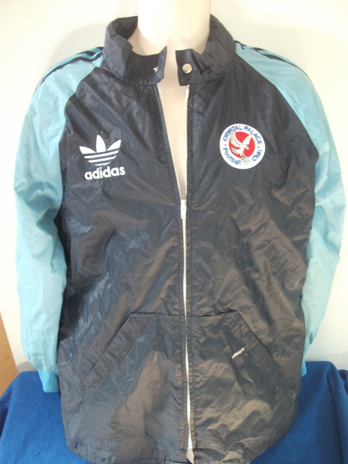 Vintage Adidas Ventex  1983/1984 Crystal Palace   Shirt/ Jacket away   L for sale on Ebay