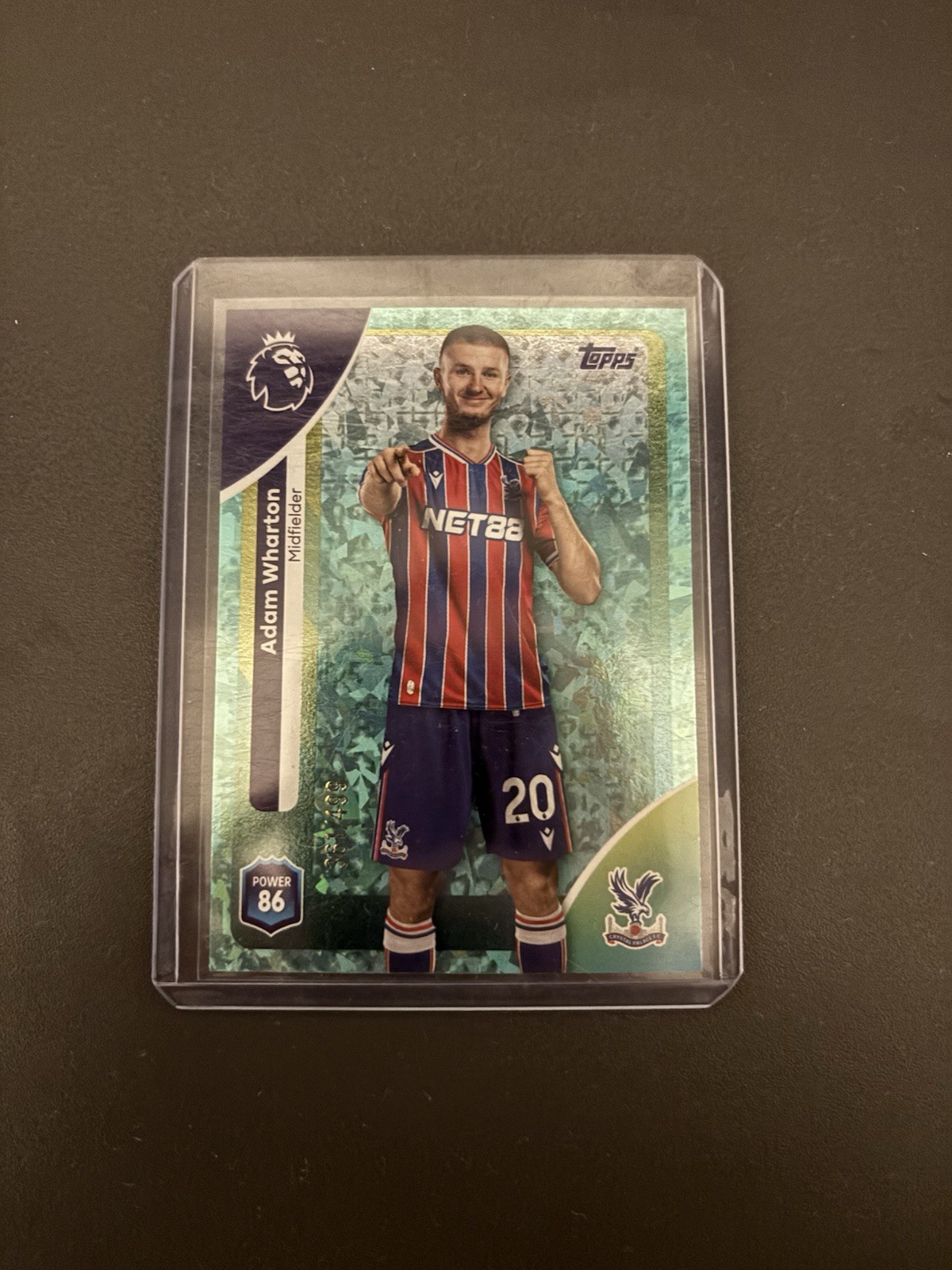 Topps Premier League 2026 Aqua Sparkle Parallel /499 A Wharton - Crystal Palace for sale on Ebay