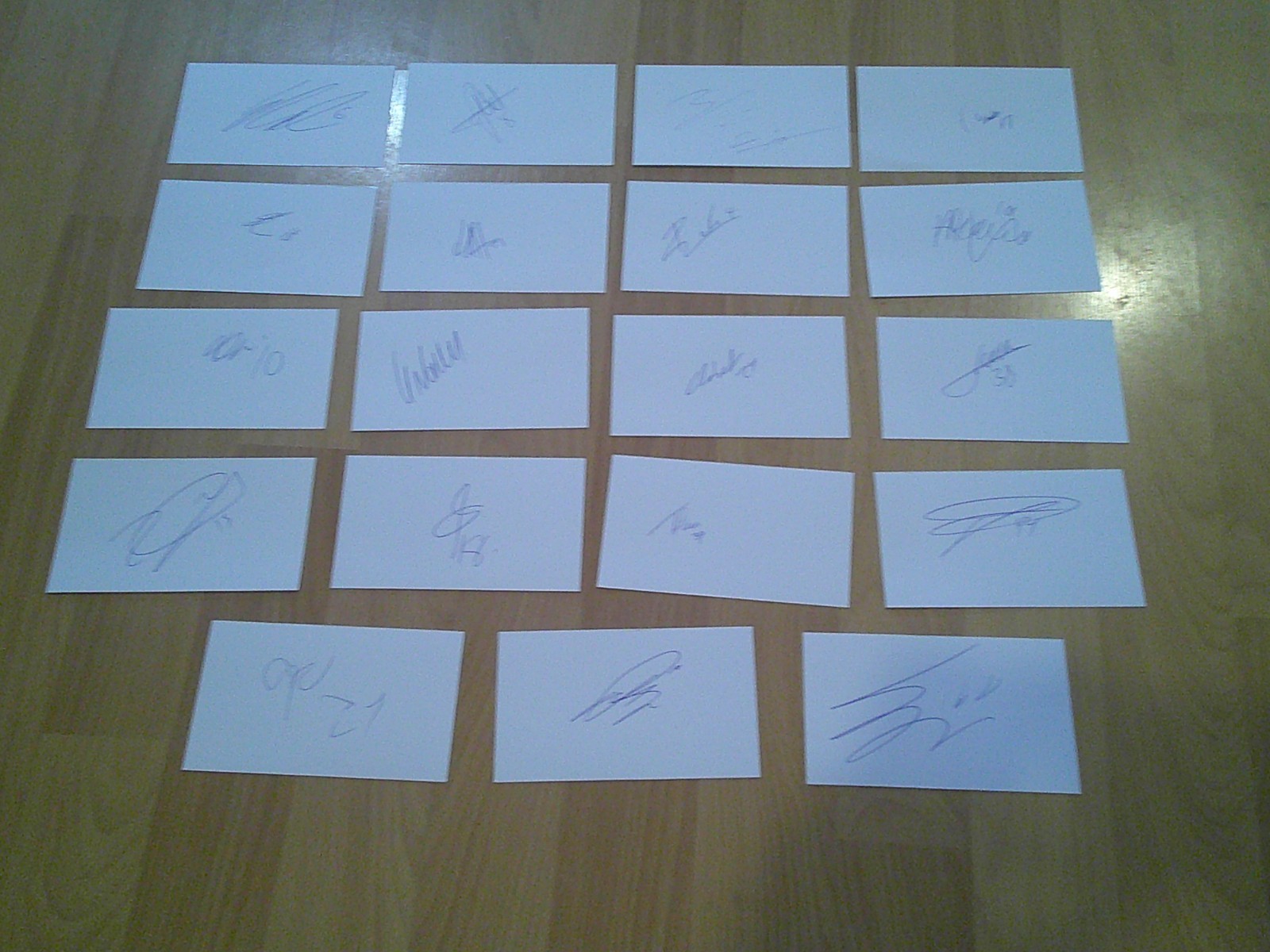 19 signed cards of plymouth argyle players and staff 2025/26 season squad for sale on Ebay