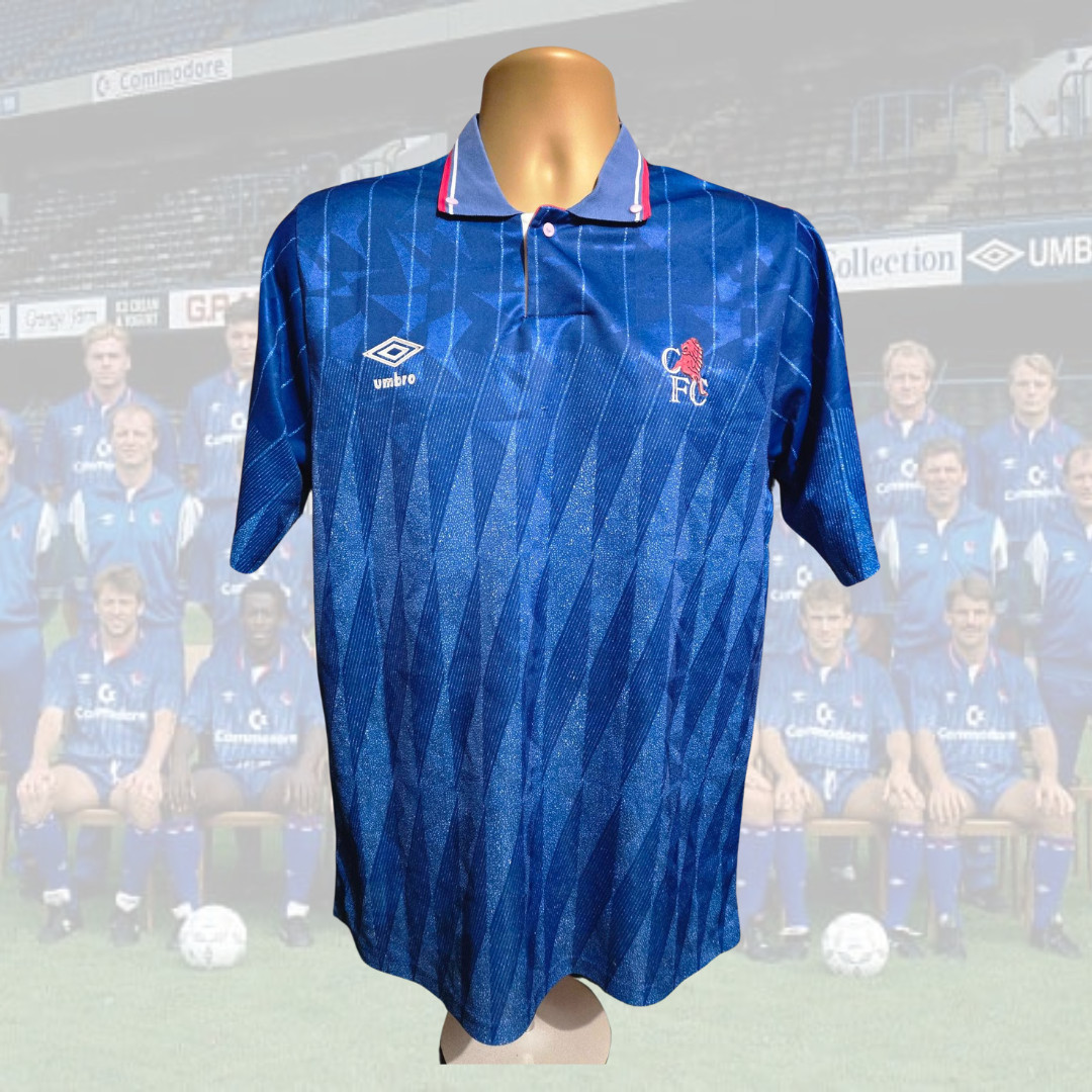 ORIGINAL CHELSEA 1989 1990 1991 HOME SHIRT JERSEY GENUINE M EXCELLENT CONDITION. for sale on Ebay